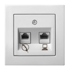 Epsilon Kompiuterio ir telefono lizdas, be rėmelio