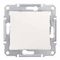 Sedna Jungiklis 1 klavišo kryžminis kreminis 10A 250V