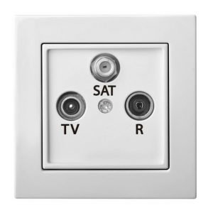 Epsilon Televizijos lizdas (TV + R + SAT), tarpinis, be rėmelio