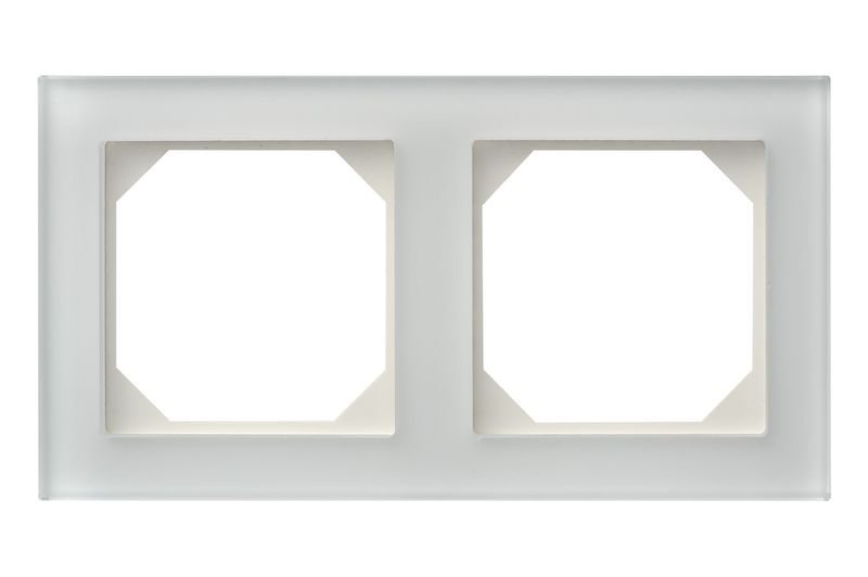 2-vietis rėmelis (Baltas matinis stiklas)