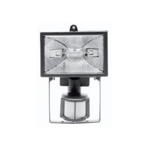 Prožektorius Rx7, 150W, IP44, paviršinis, su 180° judesio jutikliu, juodas