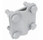 Cinkuota (karštas) jungtis kryžminiam pajungimui, juostos 30mm ar Ø7-10mm vielos.