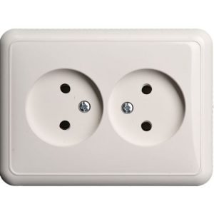 GAMA Kištukinis lizdas be įžeminimo, 2-vietis