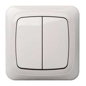 Alfa Jungiklis 2-jų klavišų, su pašvietimu, be rėmelio