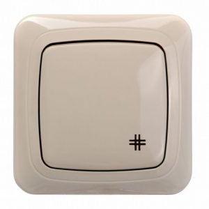 Alfa Kryžminis perjungiklis su pašvietimu, be rėmelio (smėlio sp.)