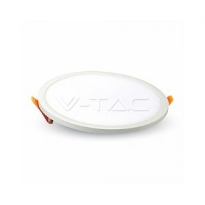 8W LED įmontuojama panelė V-TAC Trimless, apvali (3000K) šiltai balta