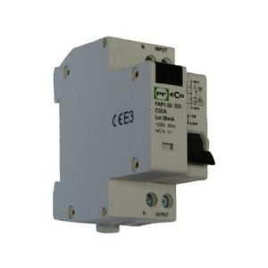 Automatinis jungiklis su srovės niotėkio rėle FAP1 C10A/0,03