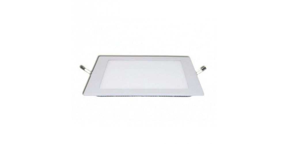 18W LED įmontuojama panelė, kvadratinė, su maitinimo šaltiniu, (4000K) dienos šviesa