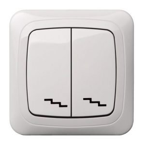 Alfa Perjungiklis 2-jų klavišų, be rėmelio