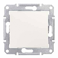Sedna Jungiklis 1 klavišo kreminis IP44 10A 250V