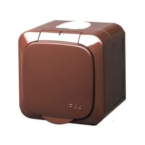 HERMI Kištukinis lizdas su įžeminimu, IP44