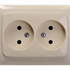 Alfa Kištukinis lizdas be įžeminimo, 2-vietis (smėlio)