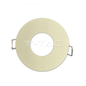 GU10 lemputės rėmelis, V-TAC, matinis, baltas, apvalus