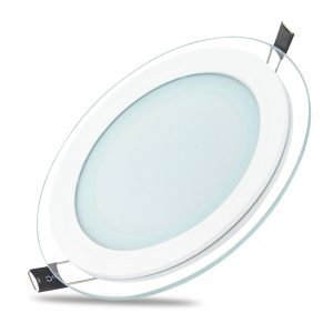 LED įmontuojamas šviestuvas apvalus/stiklas 6W 4000K