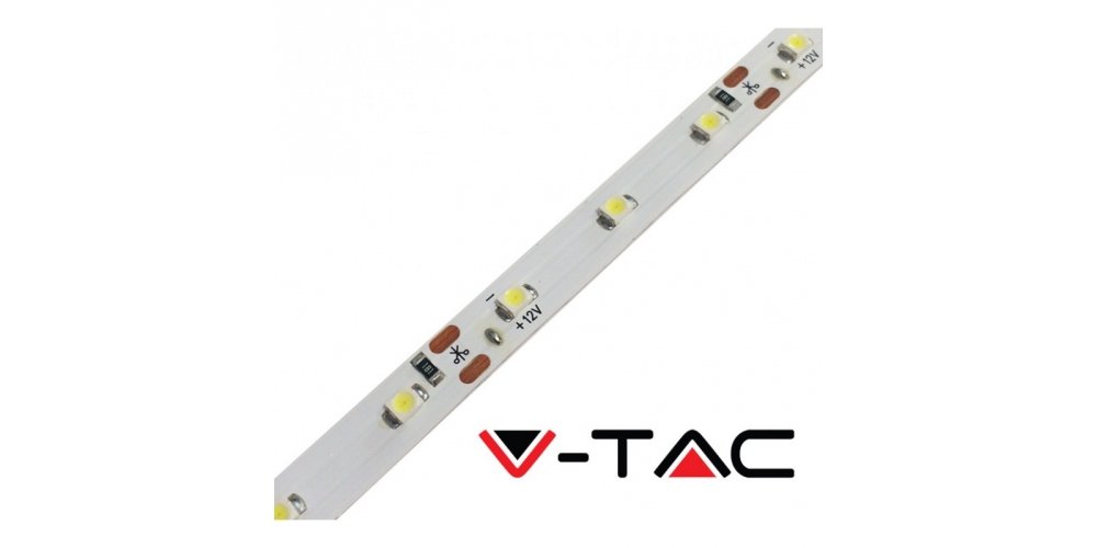 4,8 W/m LED juosta V-TAC, 5050, 30 LED/m, RGB, IP20