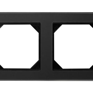 2-vietis rėmelis (Juodas matinis stiklas)